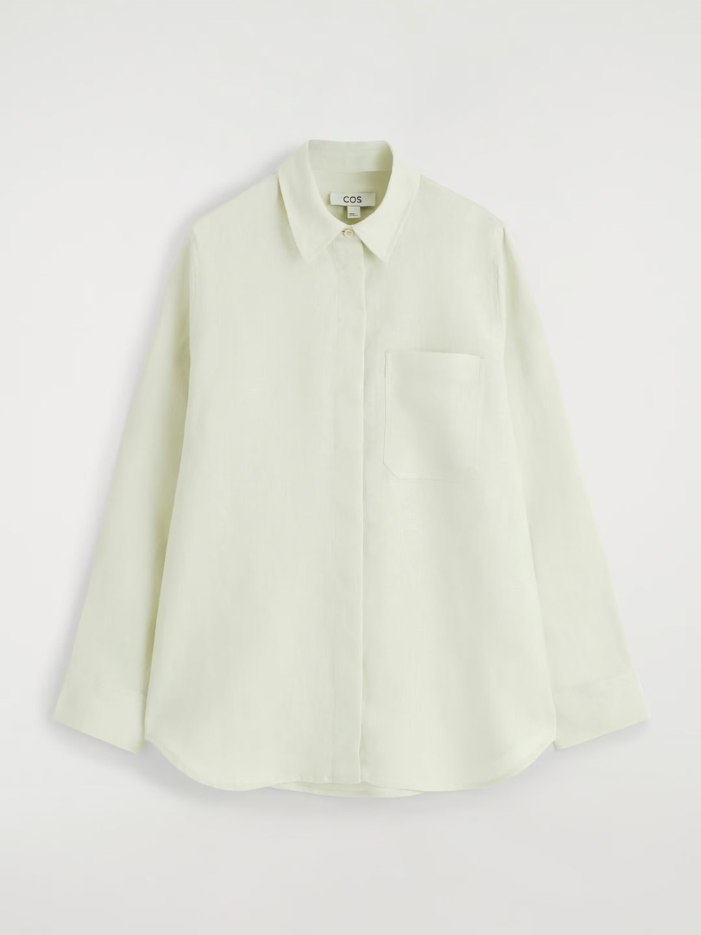 Like New COS Pale Green Oversized Linen Shirt – US4
